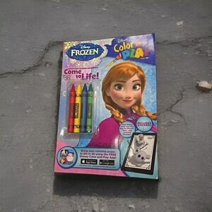 Disney Frozen Color & Play Coloring Book with Stickers & Crayons; Bendon; NEW